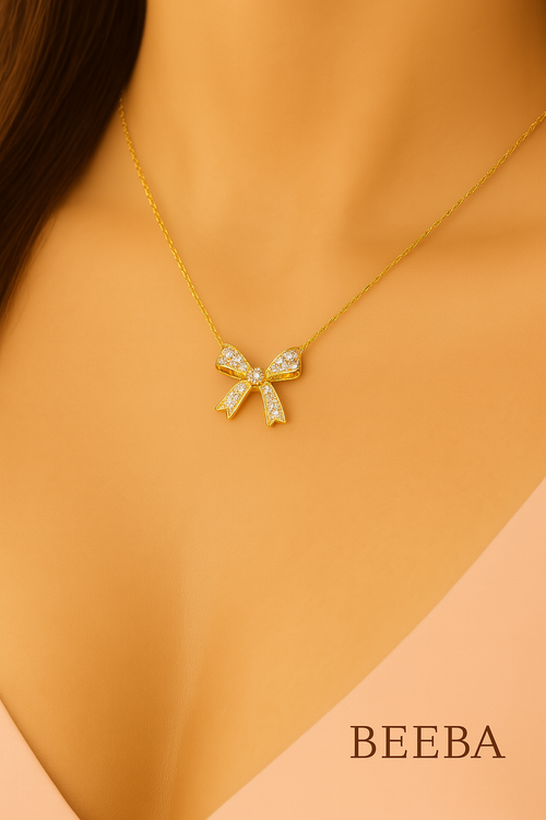 Bow charm chain