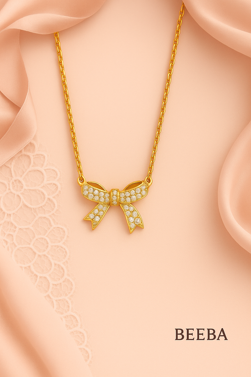 Bow charm chain