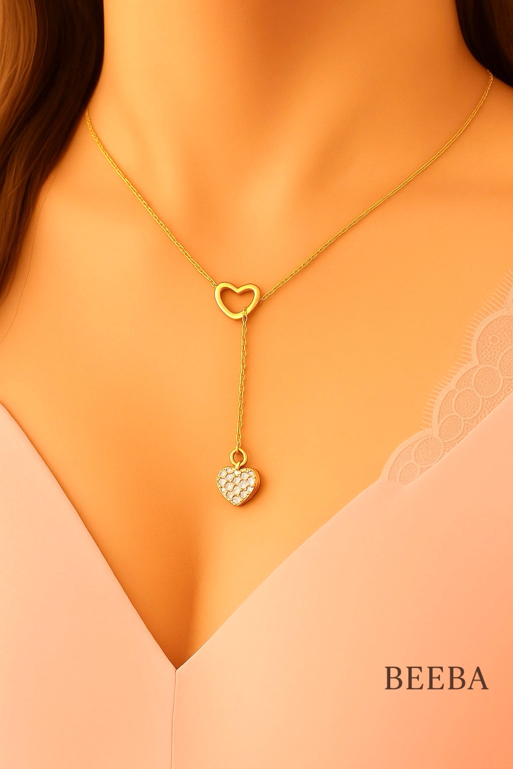 Heart drop chain