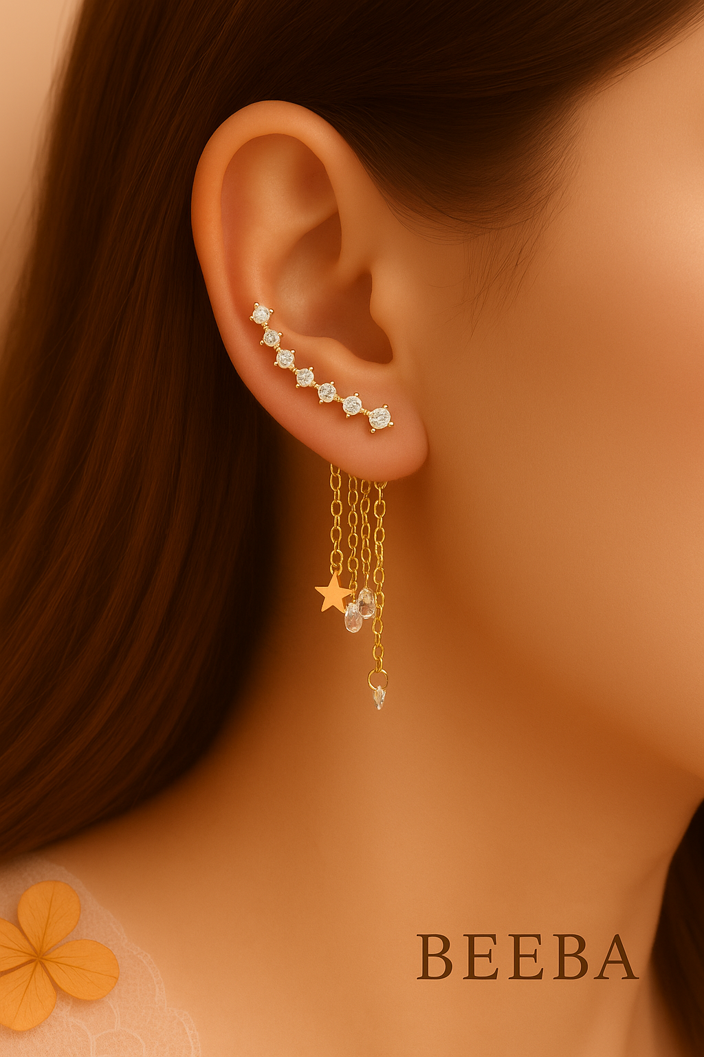 Heavenly drop earrings