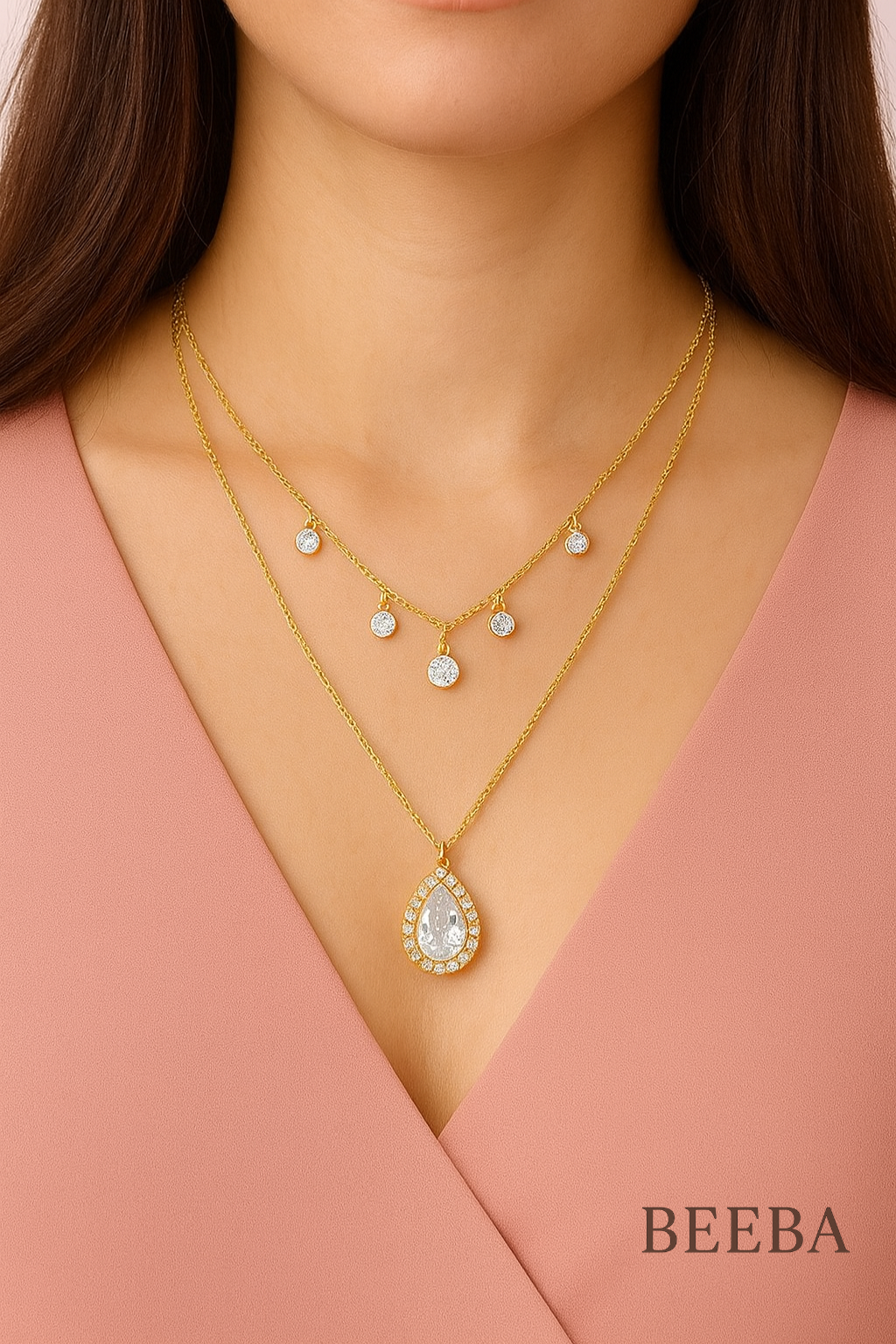 Daimond drop necklace
