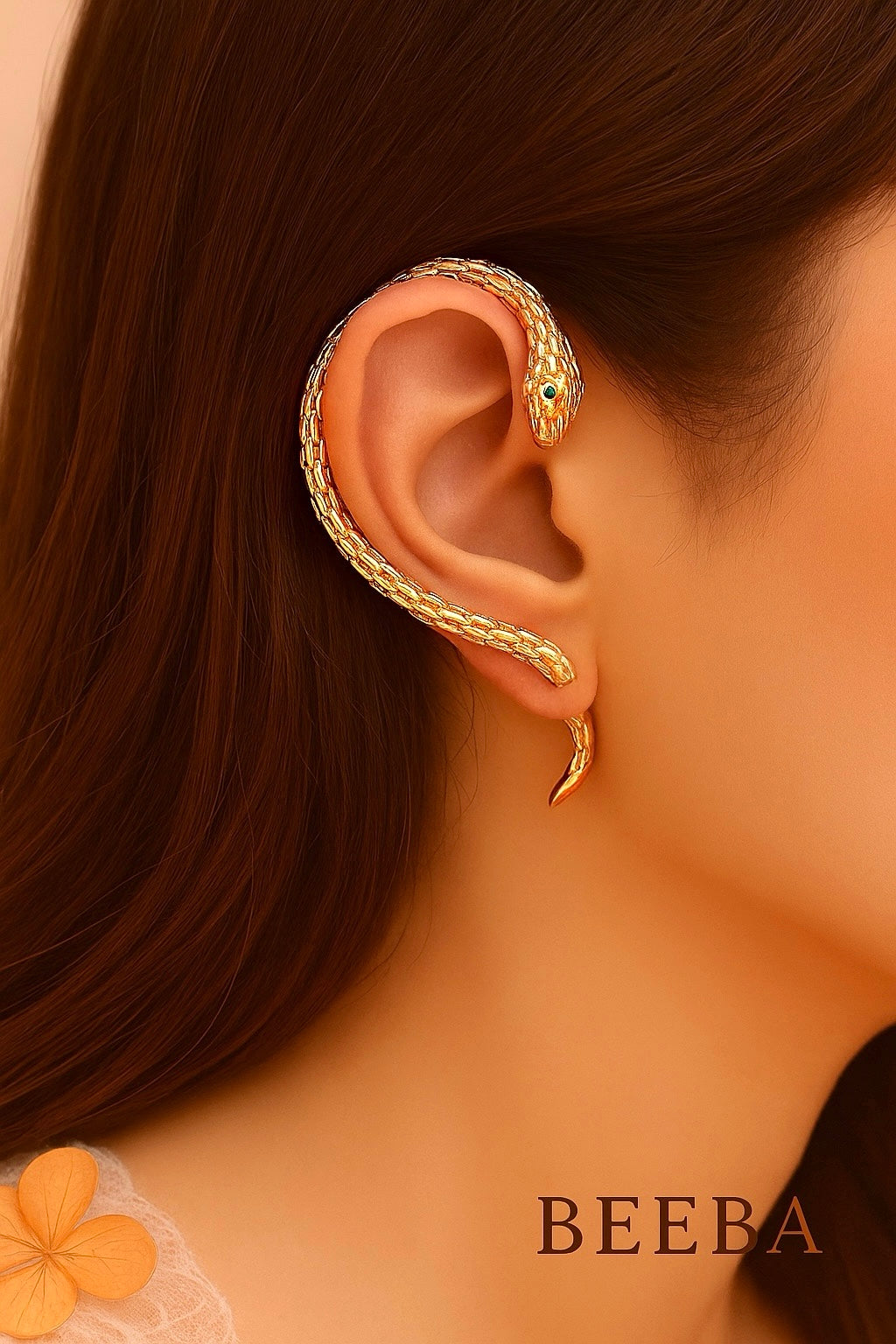 Snakebite Cuff Earring