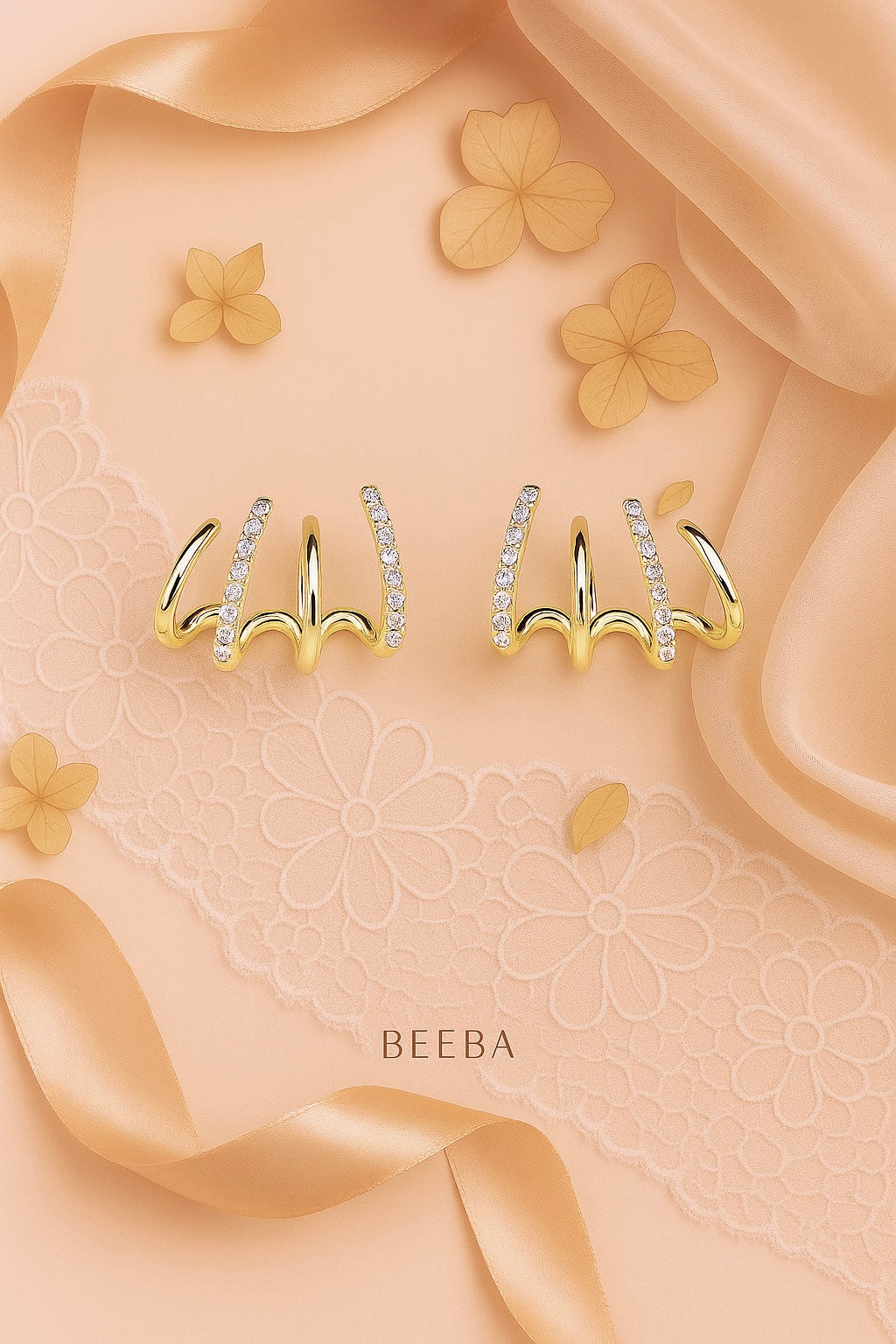 Gold twist cuffs